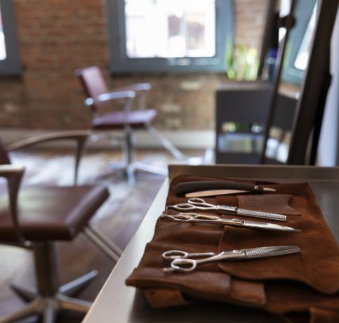 Damian West Hair Salon in West Village NYC hair scissors and salon tools